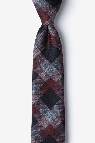 Red Cotton Richland Skinny Tie | Ties.com