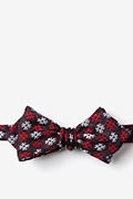 Roseburg Red Diamond Tip Bow Tie Photo (0)