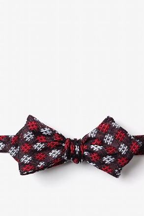 _Roseburg Red Diamond Tip Bow Tie_