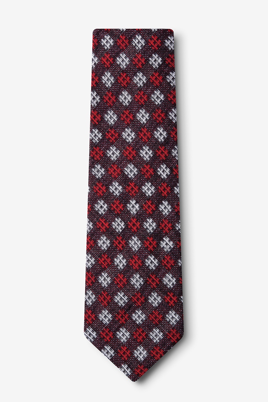 Roseburg Red Extra Long Tie Photo (1)