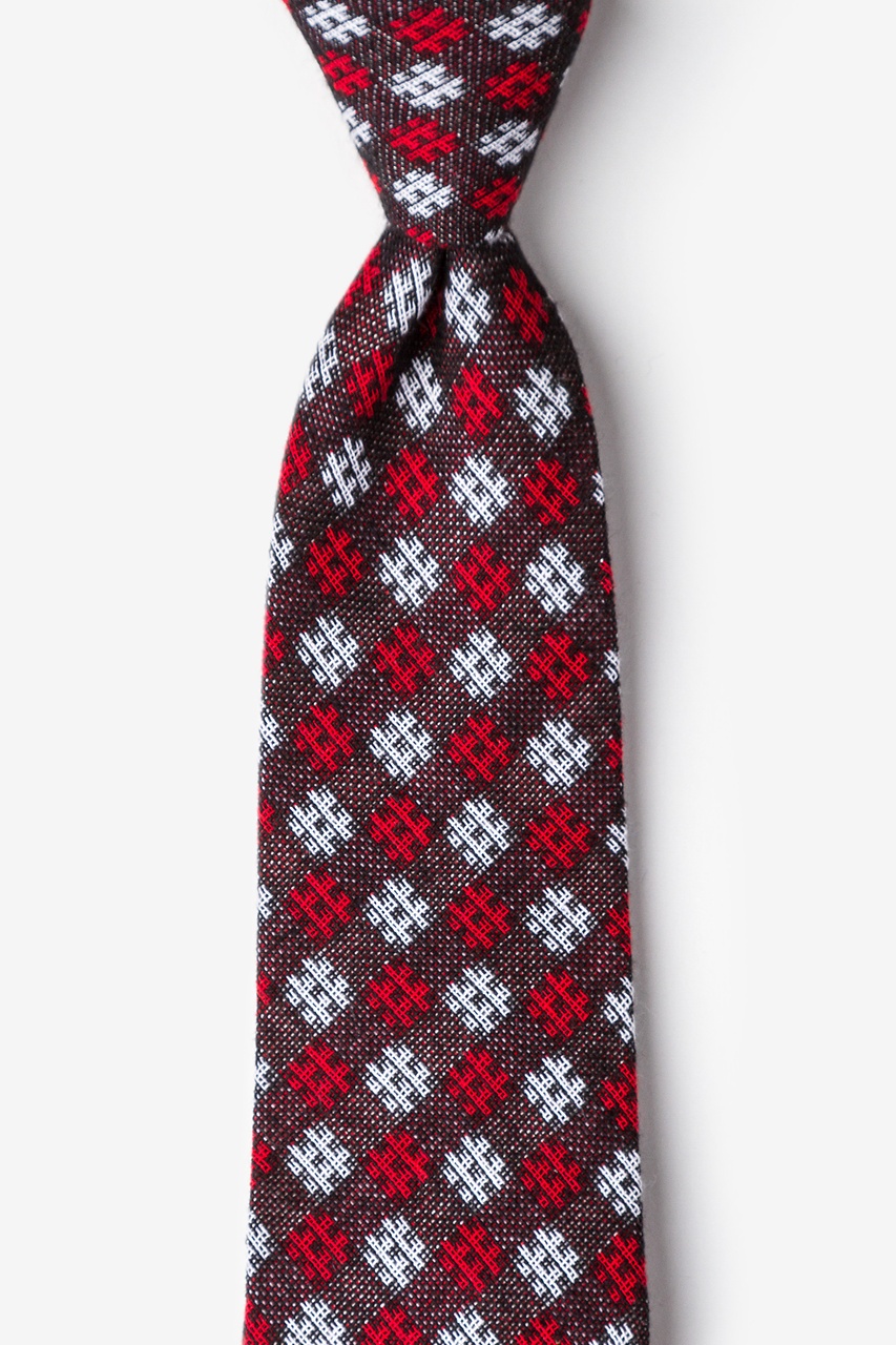 Roseburg Red Extra Long Tie Photo (0)