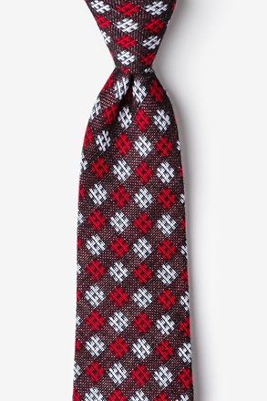 Roseburg Red Extra Long Tie