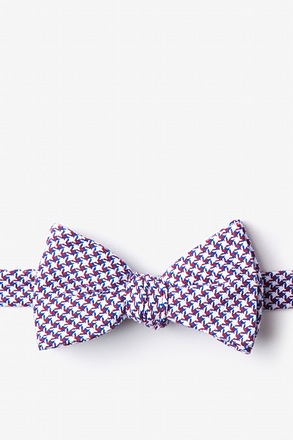 Sadler Red Self-Tie Bow Tie