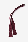 San Luis Red Skinny Bow Tie Photo (1)