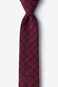 San Luis Red Skinny Tie Photo (0)