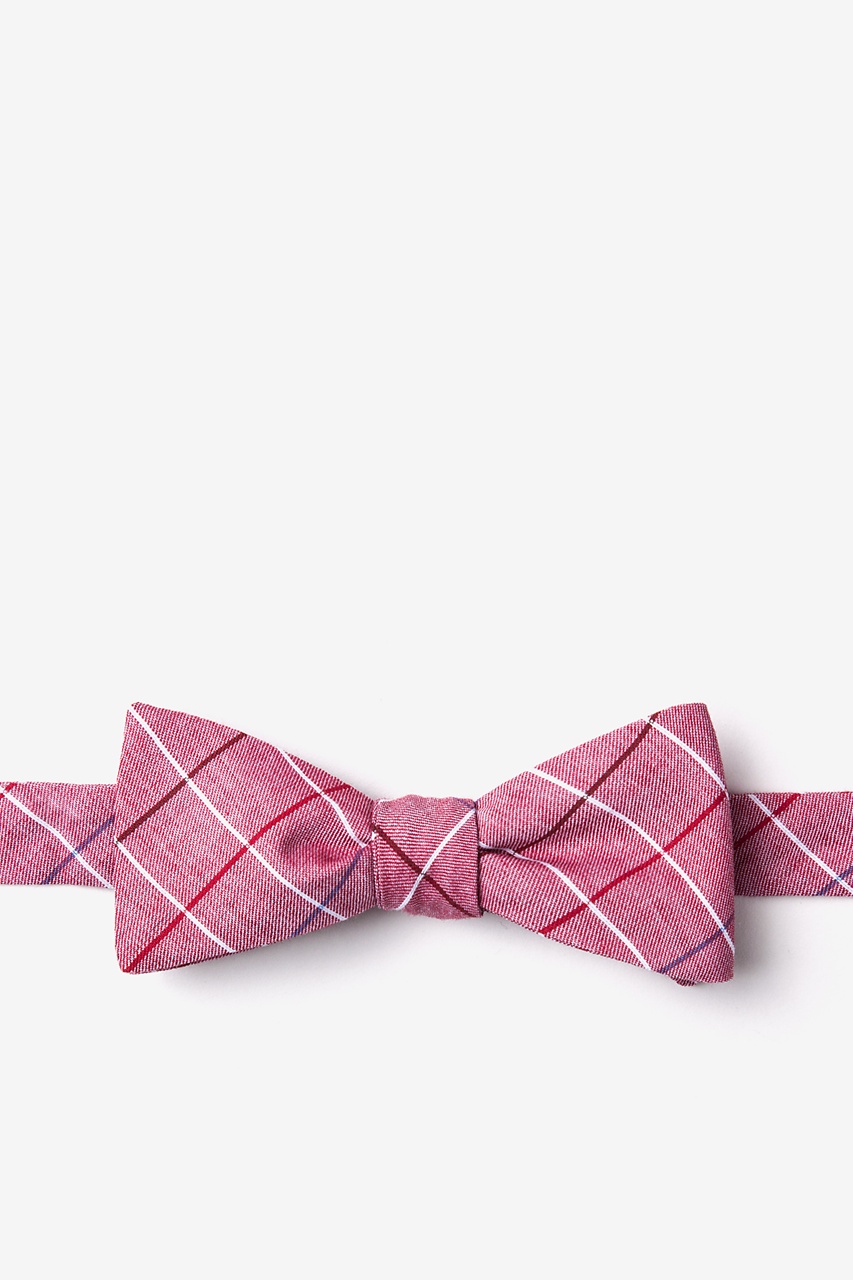 Seattle Red Skinny Bow Tie Photo (0)