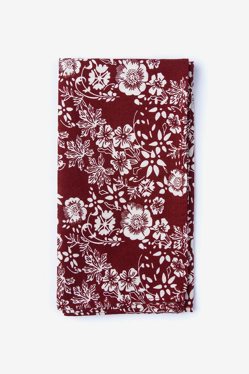 Red Cotton Sochi Pocket Square