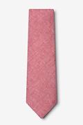 Teague Red Extra Long Tie Photo (1)