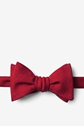 Tioga Red Self-Tie Bow Tie Photo (0)