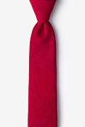 Tioga Red Skinny Tie Photo (0)