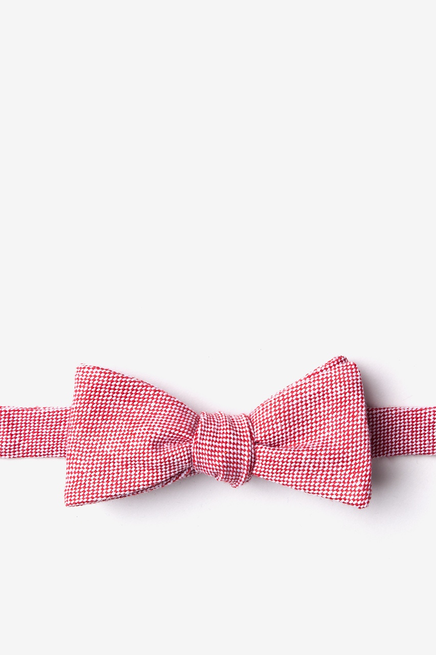 Red Cotton Westminster Skinny Bow Tie | Ties.com