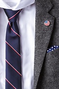 American Flag Red Lapel Pin Photo (1)