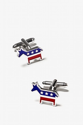 _Democratic Donkey Red Cufflinks_