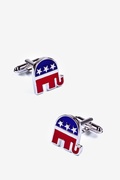 Red Metal Republican Elephant