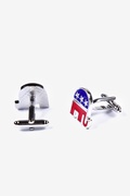 Republican Elephant Red Cufflinks Photo (2)