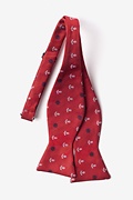 Anchors & Ships Wheels Red Self-Tie Bow Tie Photo (1)