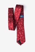 Anchors & Ships Wheels Red Skinny Tie Photo (1)