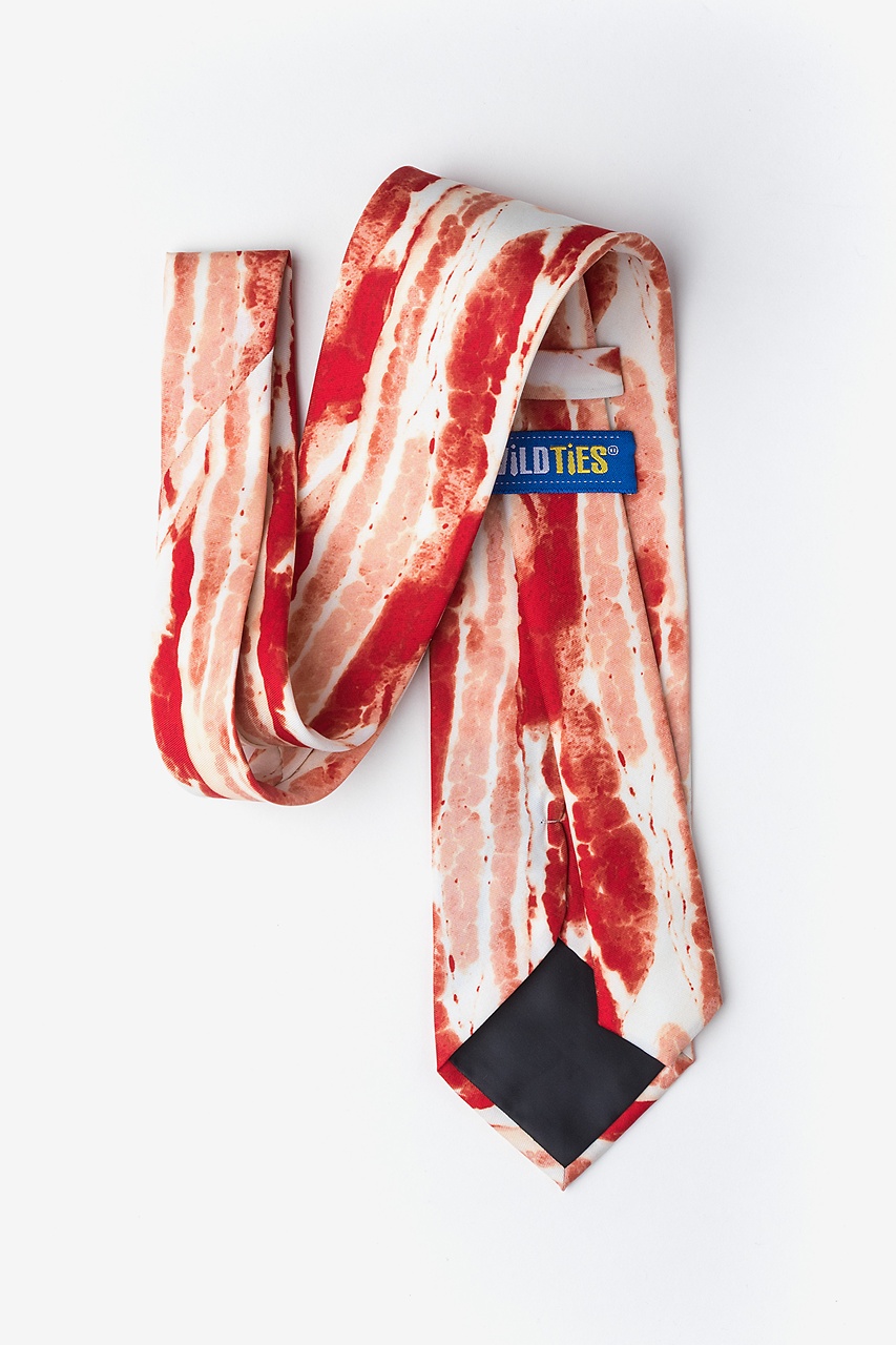Bacon Forever Red Extra Long Tie Photo (1)