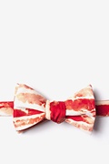 Bacon Forever Red Self-Tie Bow Tie Photo (0)