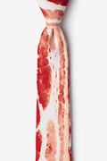 Bacon Forever Red Skinny Tie Photo (0)