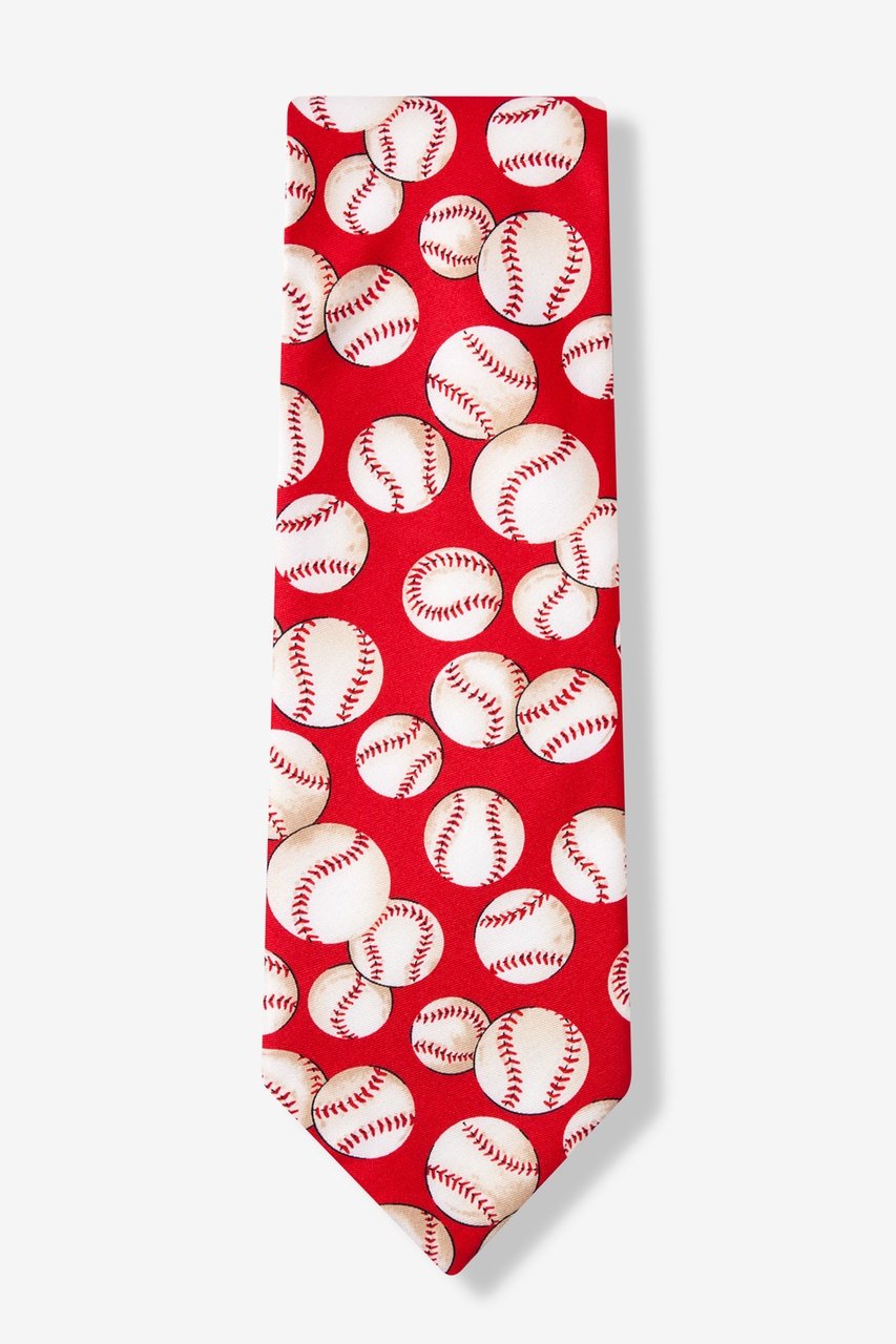 Baseballs Red Tie Photo (1)