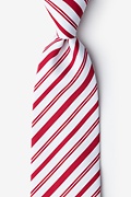 Candy Cane Red Extra Long Tie Photo (0)