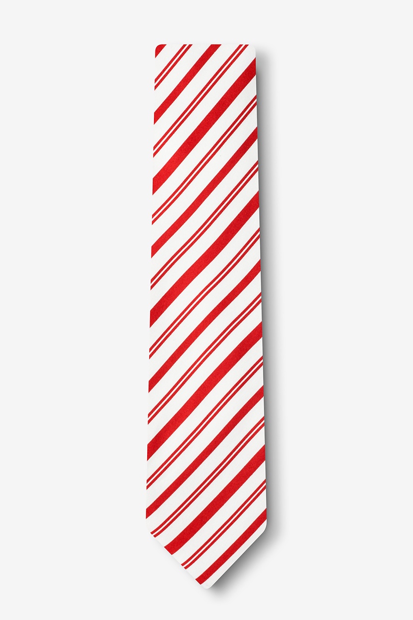Candy Cane Red Skinny Tie Photo (1)