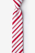 Candy Cane Red Skinny Tie Photo (0)