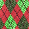 Red Microfiber Christmas Argyle