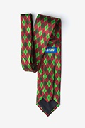 Christmas Argyle Red Extra Long Tie Photo (1)