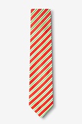 Christmas Stripe Red Skinny Tie Photo (1)