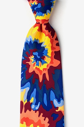 _Far Out Tie-Dye Red Tie_