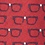 Red Microfiber Four Eyes Self-Tie Bow Tie