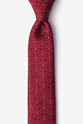 Four Eyes Red Skinny Tie Photo (0)