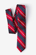 Freedom Stripe Red Skinny Tie Photo (2)