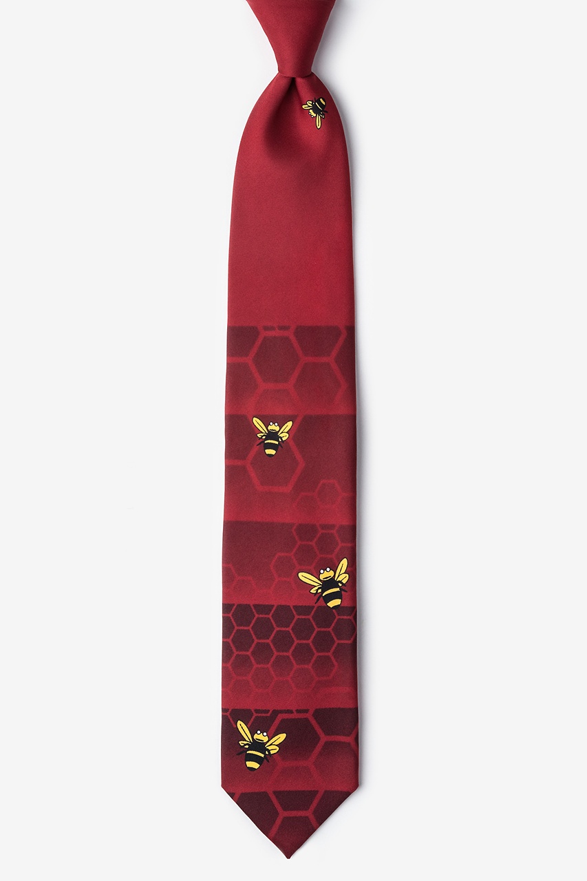 Honeycomb Red Tie Photo (0)