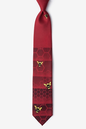 Honeycomb Red Tie