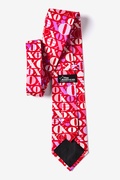 Hugs and Kisses Red Extra Long Tie Photo (1)