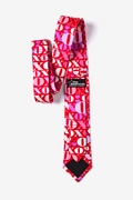 Hugs and Kisses Red Skinny Tie Photo (1)
