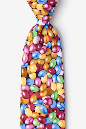 _Jelly Beans Microfiber Red Tie_