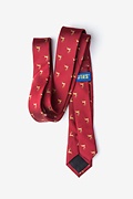 Jumping Reindeer Red Skinny Tie Photo (2)