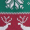 Red Microfiber Less Ugly Christmas Sweater Extra Long Tie