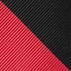 Red Microfiber Red & Black Stripe Extra Long Tie