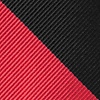 Red Microfiber Red & Black Stripe Pre-Tied Bow Tie