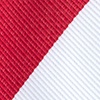 Red Microfiber Red & White Stripe