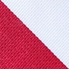 Red Microfiber Red & White Stripe Tie For Boys