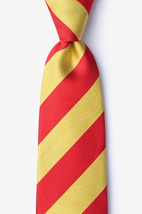 _Red & Gold Stripe Tie_