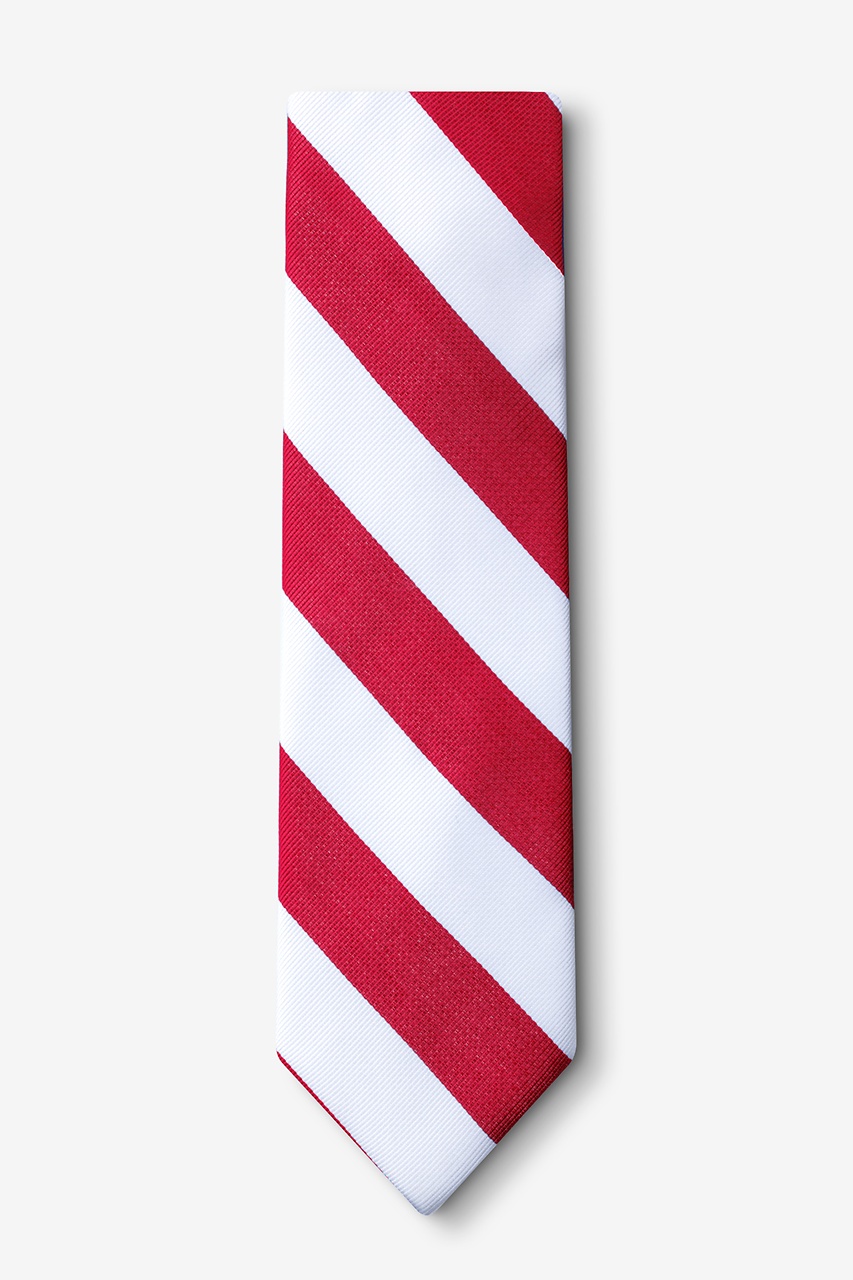 Red & White Stripe Tie Photo (1)