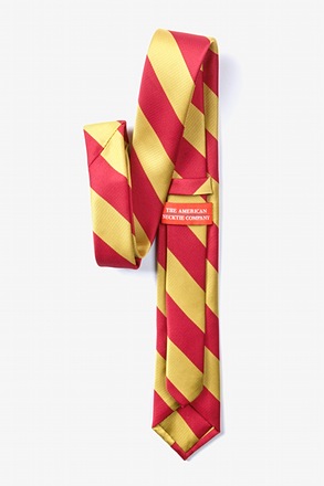 Red & Gold Stripe Tie For Boys