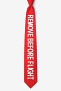 Remove Before Flight Red Tie Photo (0)